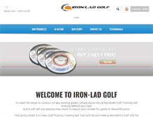 Tablet Screenshot of iron-ladgolf.com